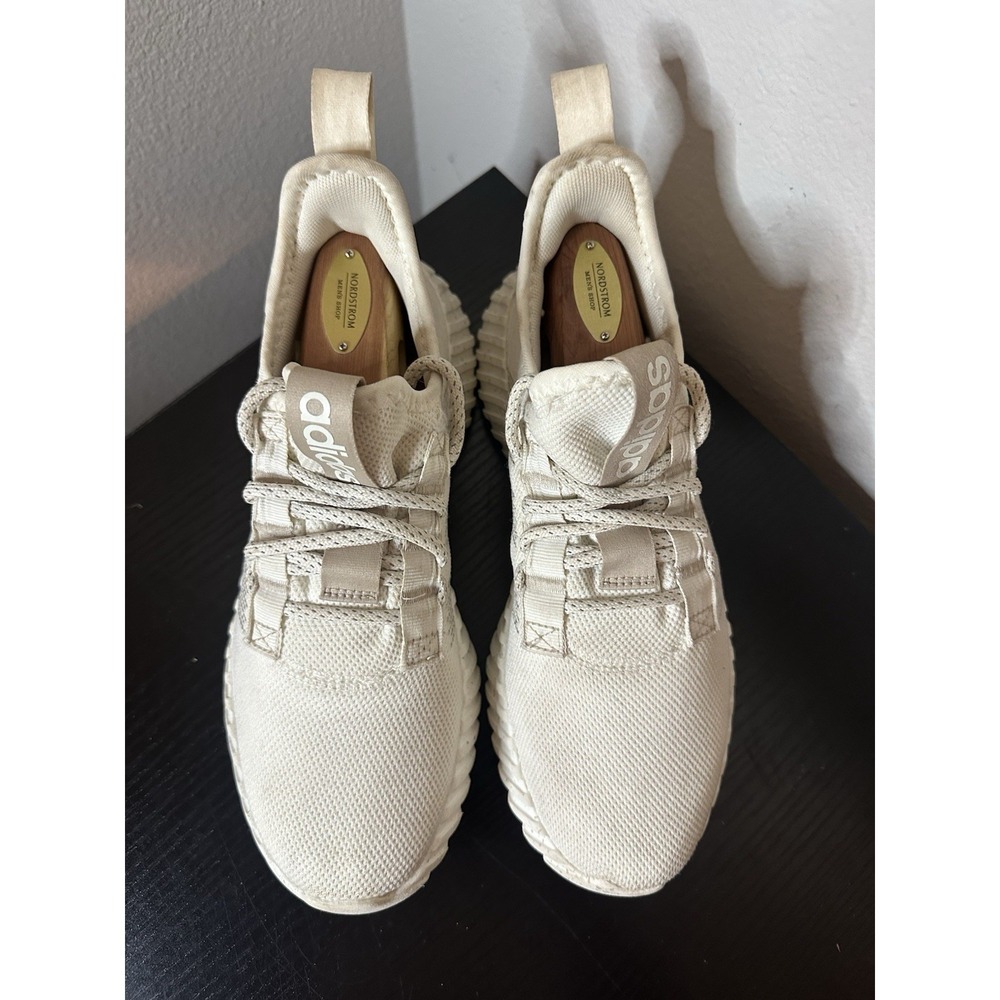 Adidas Womens Kaptir Flow IF6601 White Running Shoes Sneakers Size 8 - Picture 3 of 9